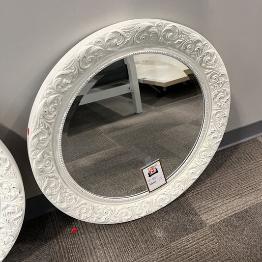 White Round Mirror