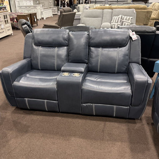 H 8516BU-2 Loveseat Blue