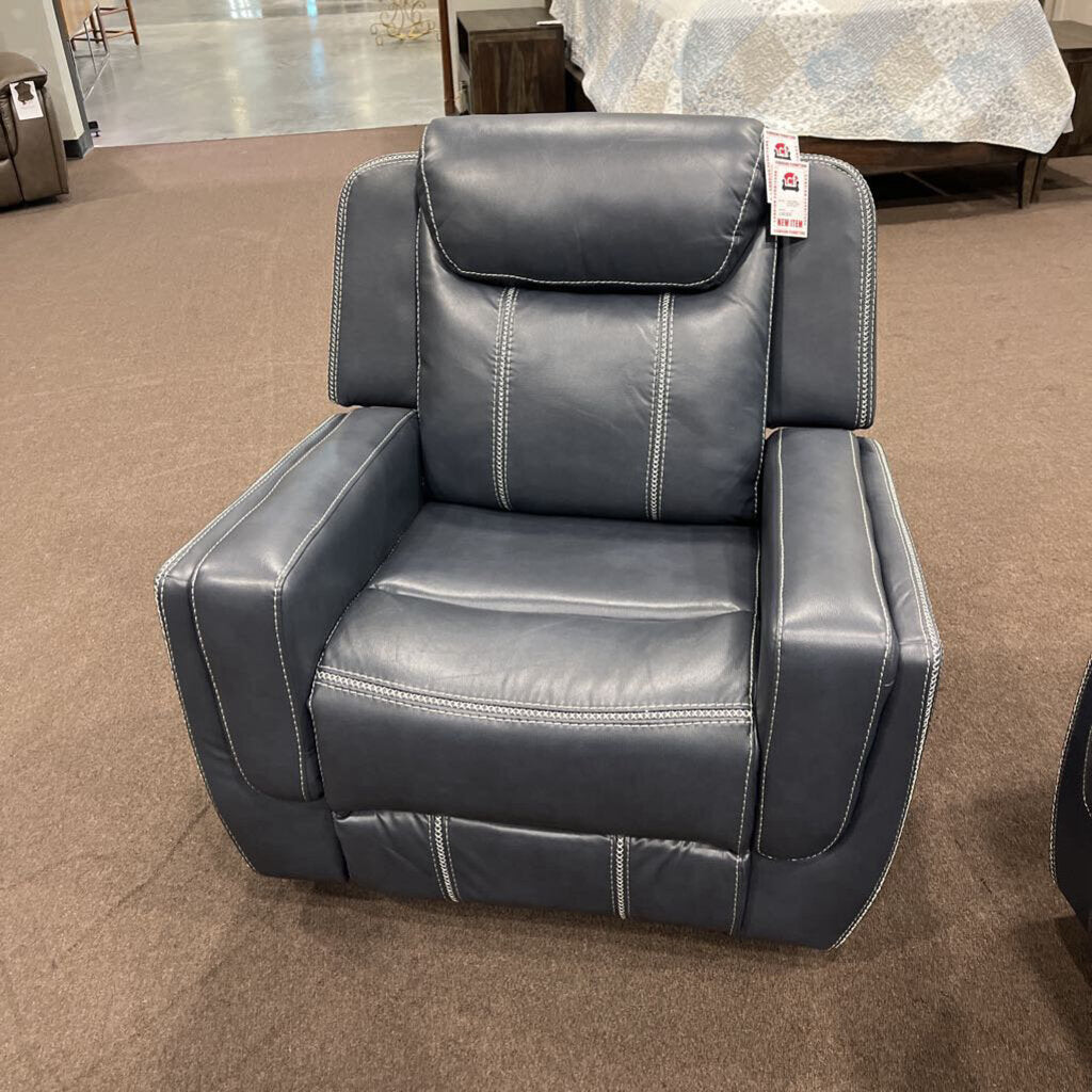 H 8516BU-1 Glider Recliner Blue