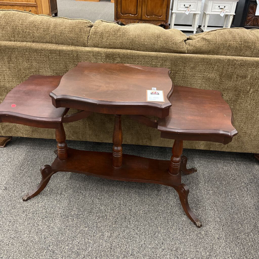 Vintage 3-stand Sofa Table