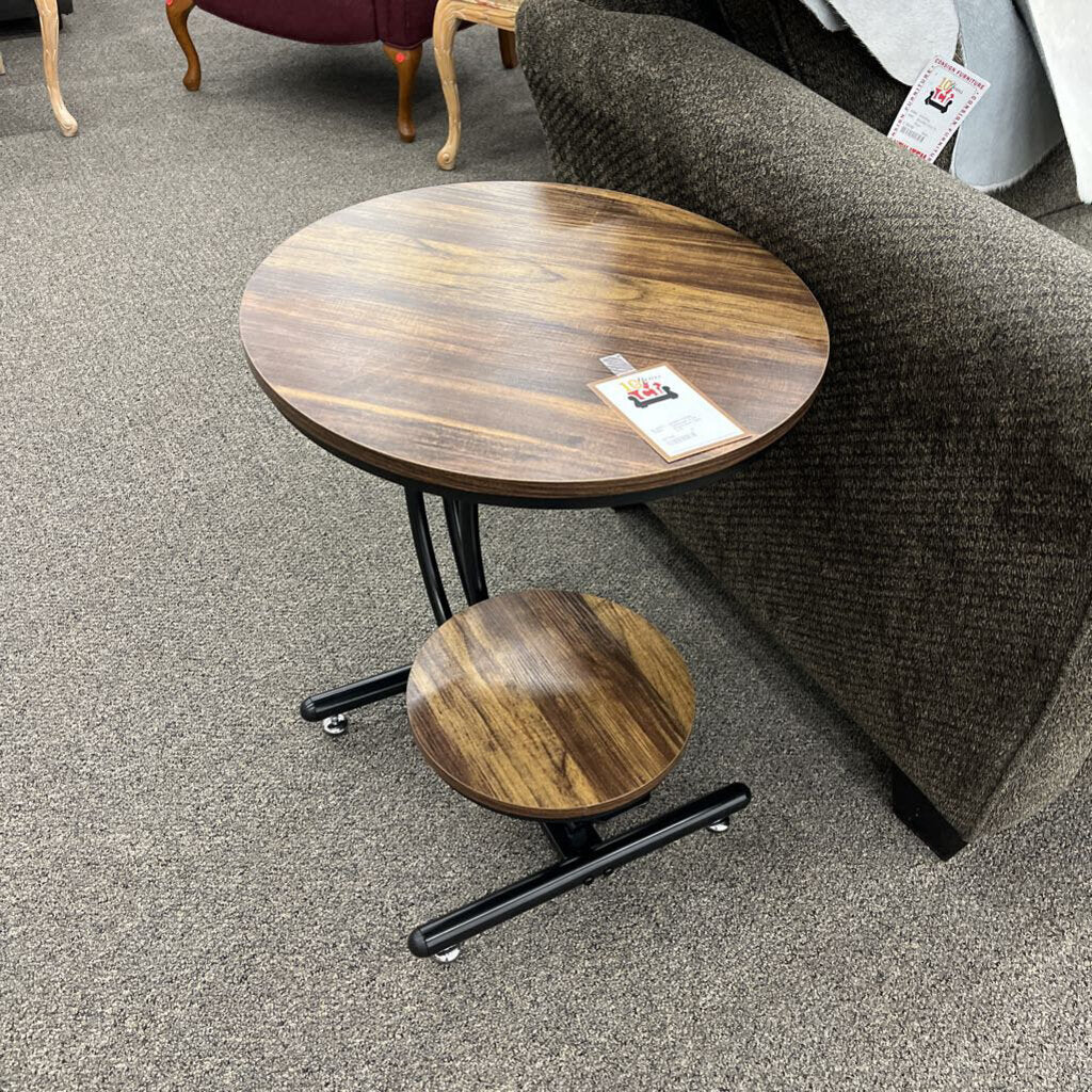 Tribesigns 2-tier Round End Table