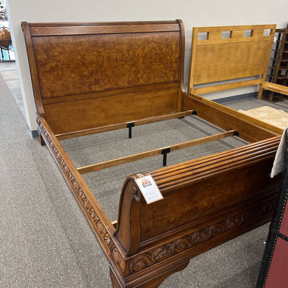 Carved Cal.King Sleigh Bed