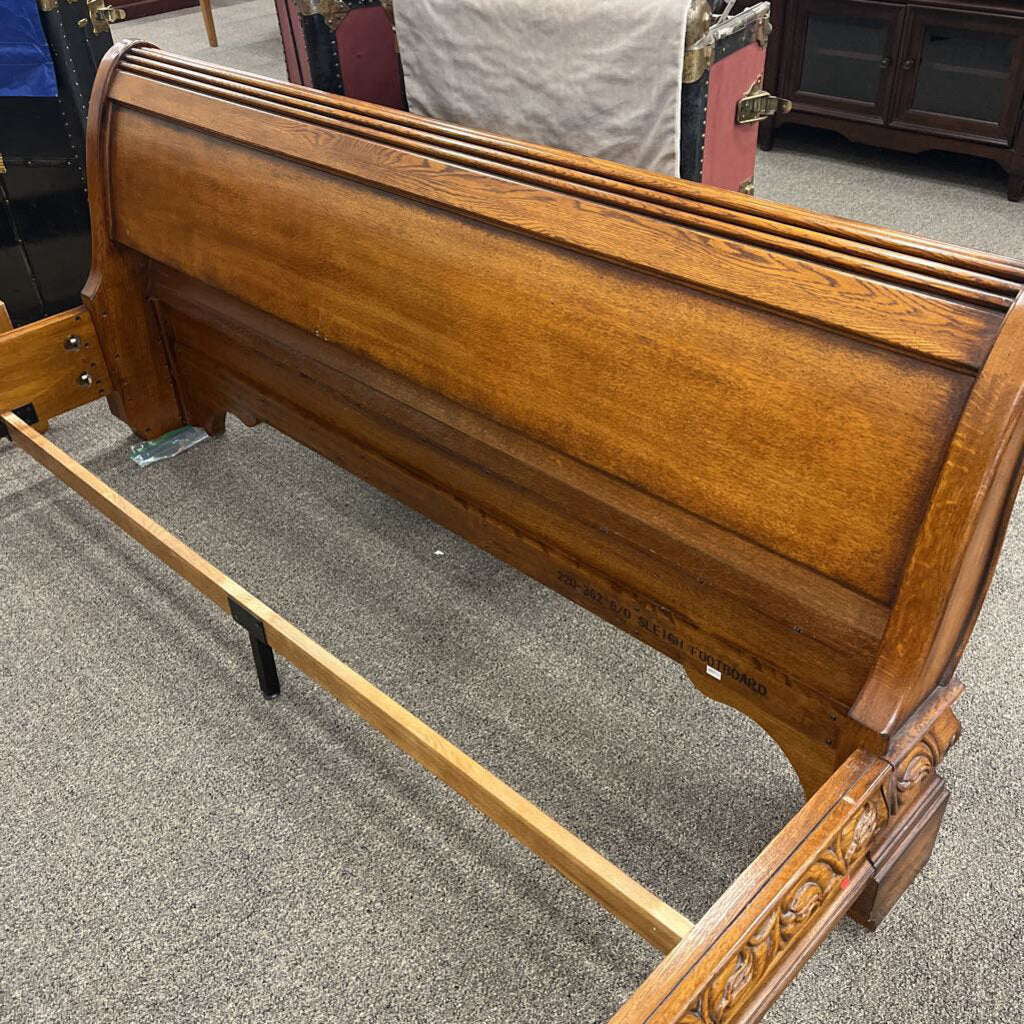 Carved Cal.King Sleigh Bed