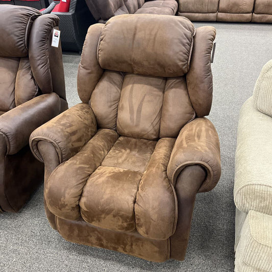 Homestretch Brown Glider Recliner