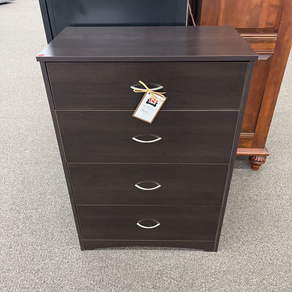 Brown 4 Drawer Chest