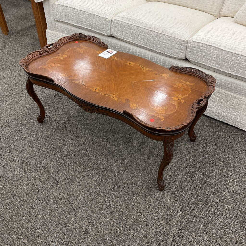 Vintage Inlaid Coffee Table