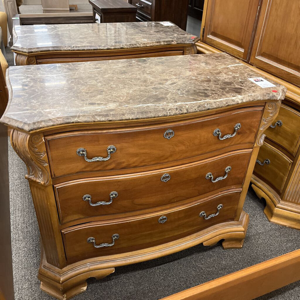 Marble Top Nightstand