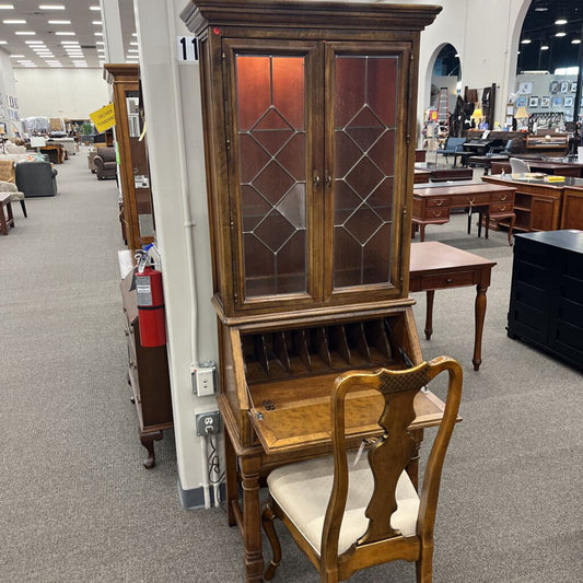 Vintage Secretary Hutch w/ Chair