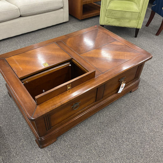 Brown Storage Coffee Table