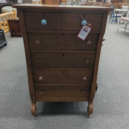 Vintage Oak Tallboy