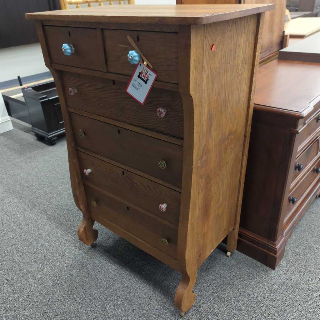 Vintage Oak Tallboy