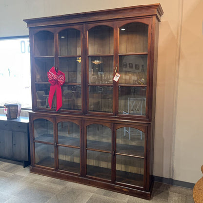 Vintage 2pc. Glass Hutch