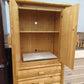 Pine Log 3Dwr Armoire