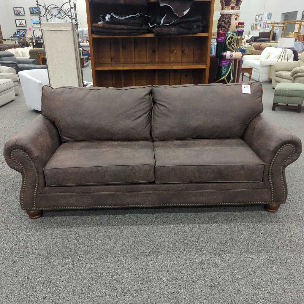 Brown M.Fiber Sleeper Sofa