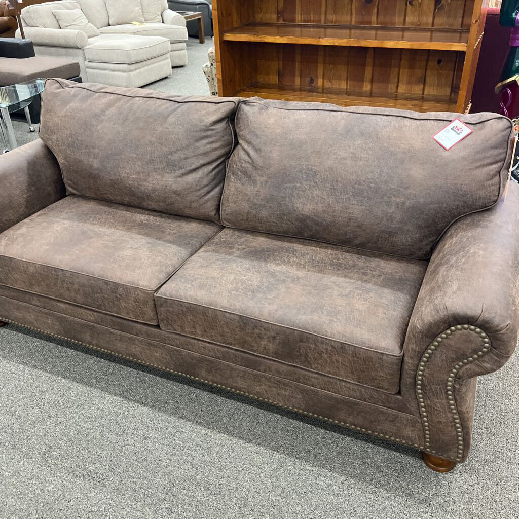 Brown M.Fiber Sleeper Sofa