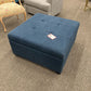 Lg. Blue Storage Ottoman