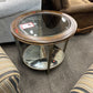 Oval 2-tier End Table