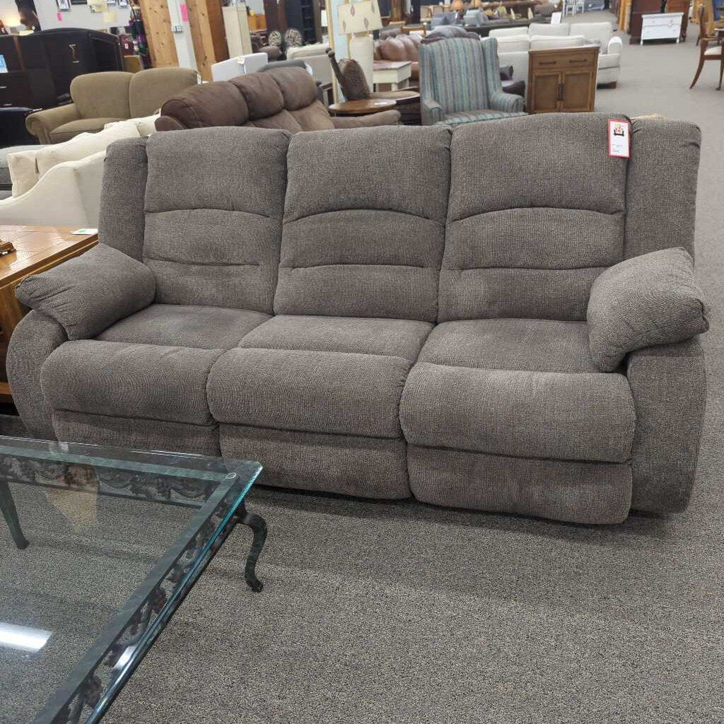 Gray Reclining Sofa