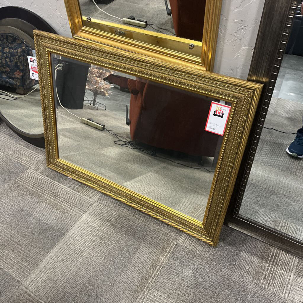 Gold Frame Mirror 30x43