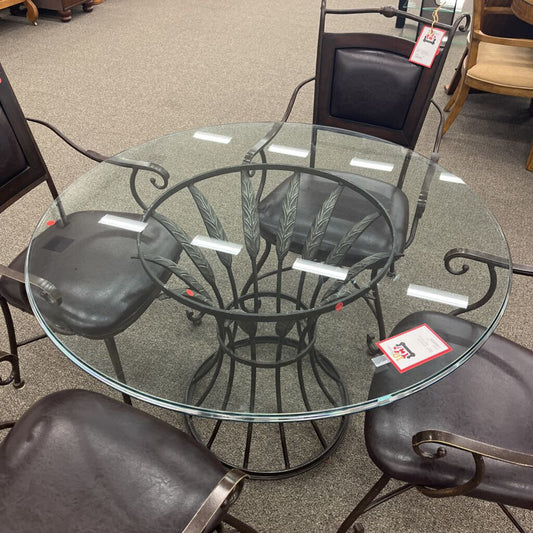 Round Glass Dining Table