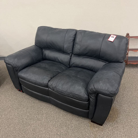 Black Leather Loveseat