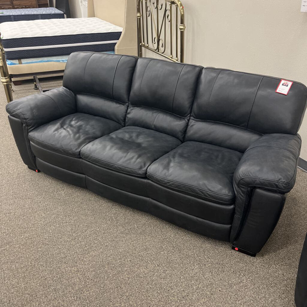 Black Leather Sofa