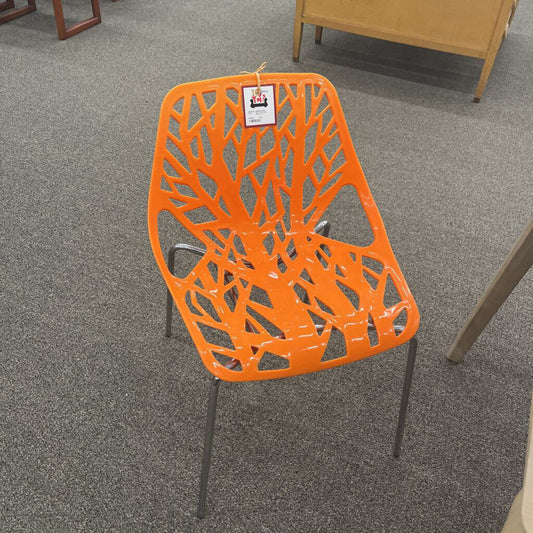 Set of 6 Orange Chairs