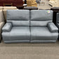 Blue Leather 2pc. Pwh Loveseat