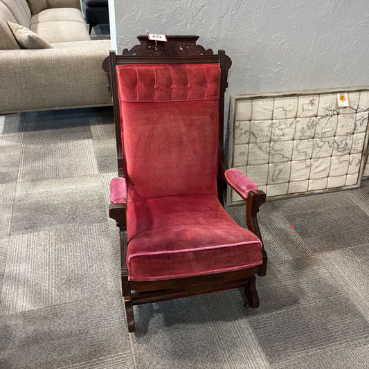 Antique Red Rocker