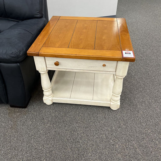 2-tone Farm Style End Table