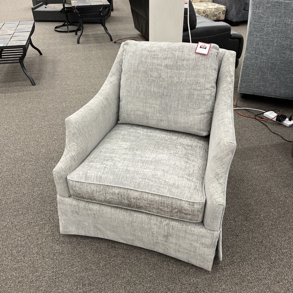 Gray Fabric Club Chair