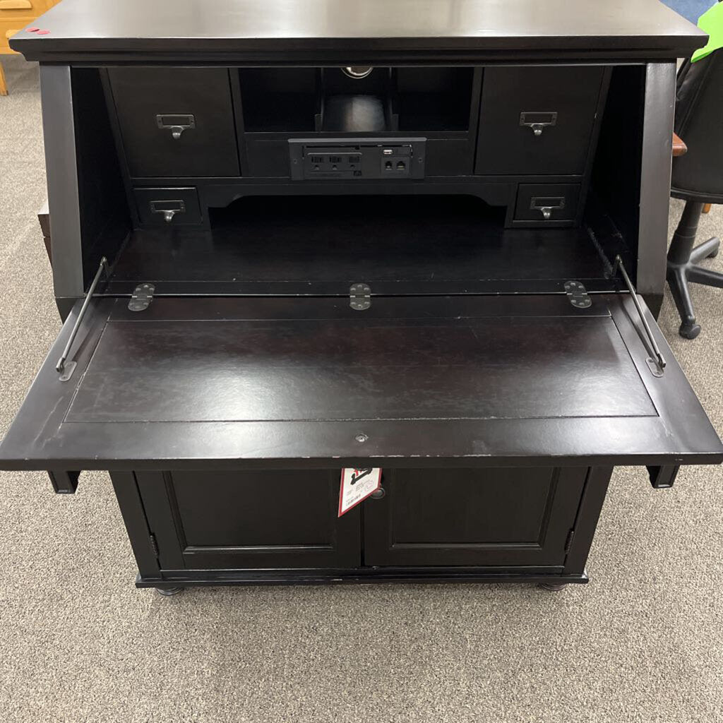 Black Secretary Desk