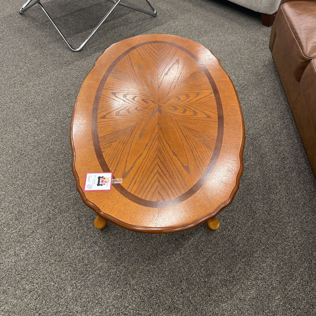 Vintage Oval Coffee Table