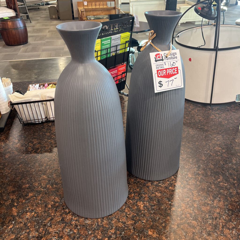 Pair of Blue Vases