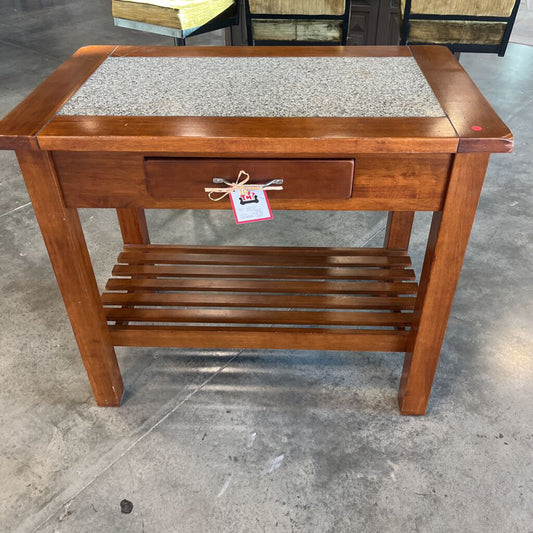 Marble Insert Kitchen Island