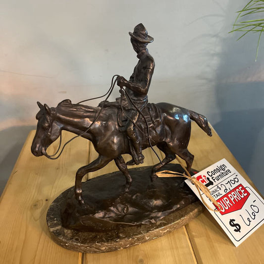 C.M.Russell "Will Rogers" Bronze