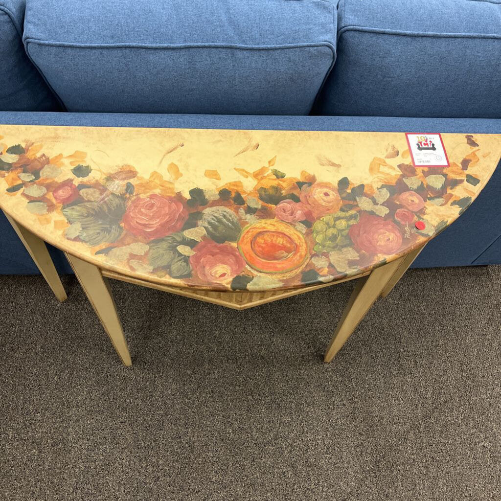 Floral Sofa Table