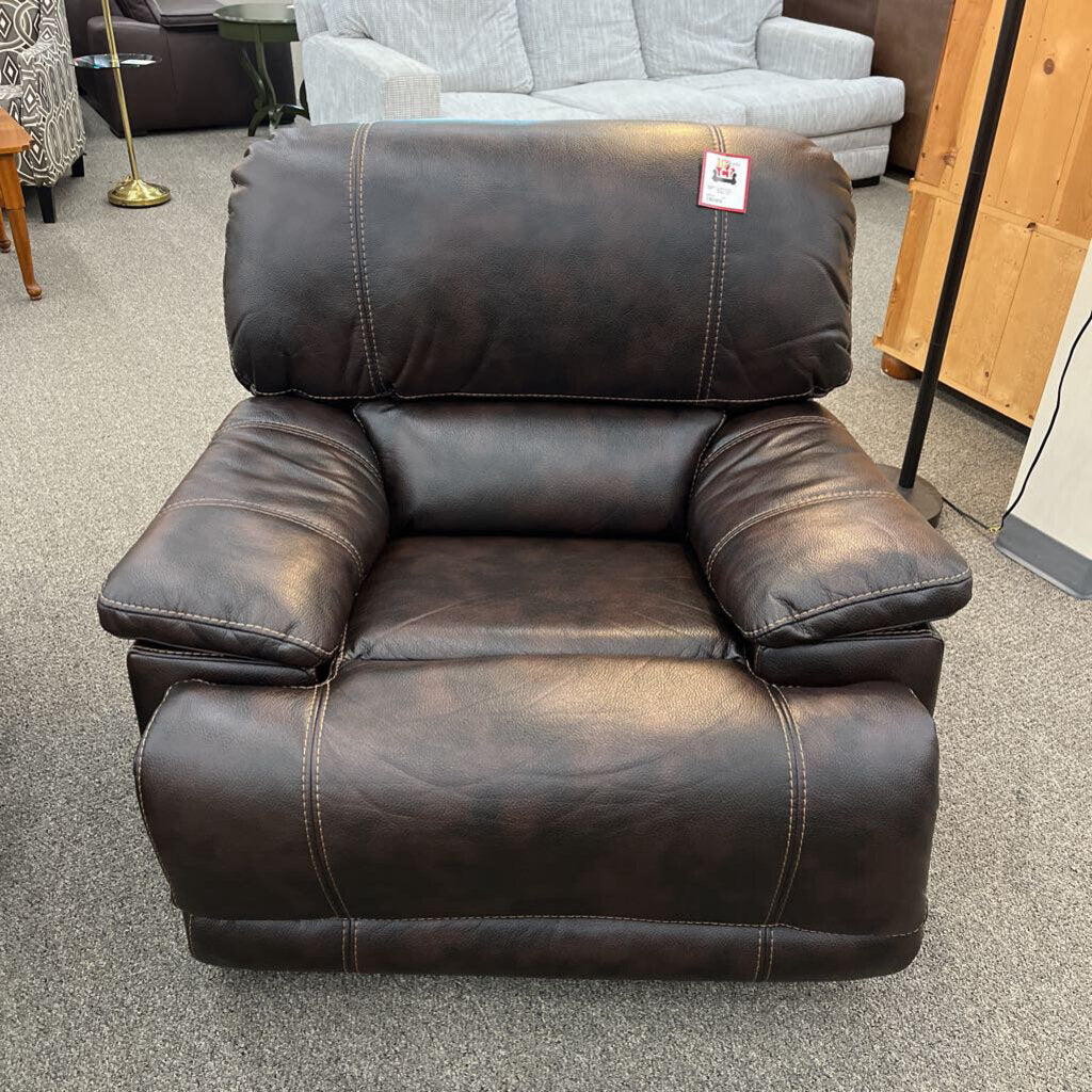 Brown Leather Recliner