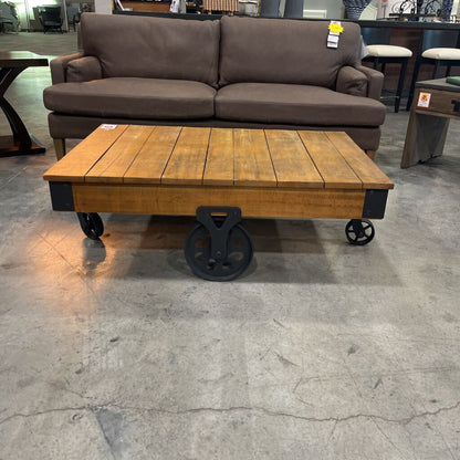 Industrial Rolling Coffee Table