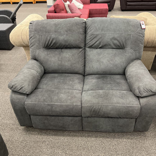 Gray Fabric Rec. Loveseat