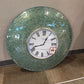 Teal Mosaic Clock