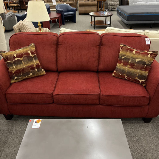 Red Fabric Sofa