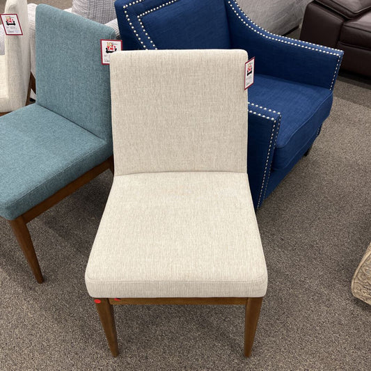 Beige Armless Accent Chair