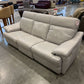 Pwr. Grey Leather Sofa