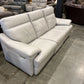 Pwr. Grey Leather Sofa