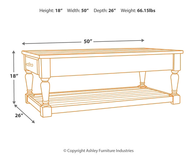 Shawnalore Rectangular Cocktail Table