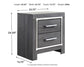 Lodanna Two Drawer Night Stand