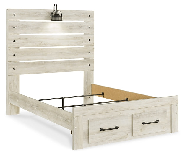 Cambeck  Panel Bed With 2 Storage Drawers