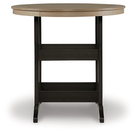 Fairen Trail Round Bar Table w/UMB OPT