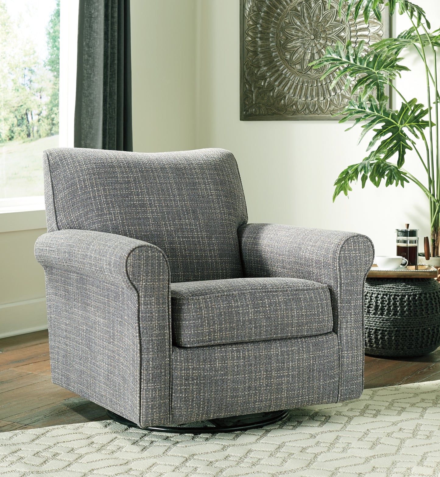 Renley Swivel Glider Accent Chair